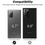 [4 Pack] TOCOL for Samsung Galaxy Note 20 [2 Pack] TPU Screen Protector and [2 Pack] Tempered Glass Camera Lens Protector HD Clear Bubble Free Case Friendly