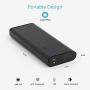 BONAI Portable Charger, Power Bank 10,000mAh External Battery Pack with Flashlight Compatible iPhone X 8 6 7 Plus 6s 8 iPad Samsung Galaxy S8 S7 Note 8 Phone Smartphones Tablet - Black