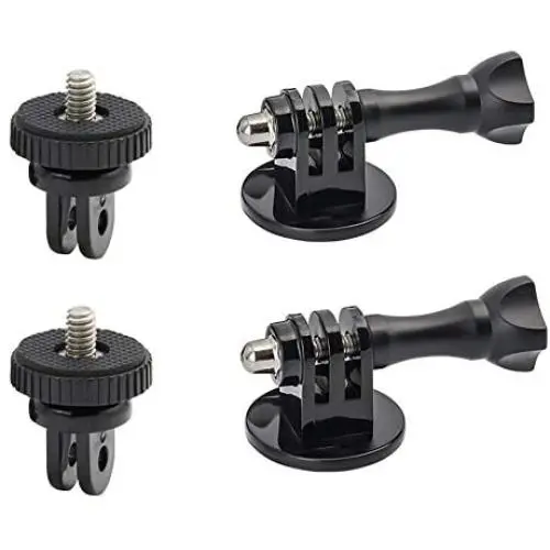 Tripod Adapter Mounts with Camera 1/4-20 Screw Adapter Compatible for Gopro Hero Action Cameras by WOLEYI Tripod Adapter Mounts with Camera 1/4-20 Screw Adapter Compatible for Gopro Hero Action Cameras by WOLEYI