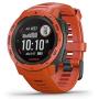 Garmin Instinct, Rugged Outdoor Watch with GPS, Features GLONASS and Galileo, Heart Rate Monitoring and 3-axis Compass, Red (Renewed)