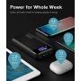 INIU Portable Charger, LED Display 20000mAh Dual 3A High-speed Ports with USB C Input Flashlight Power Bank, External Phone Battery Pack for iPhone XS X 8 7 Plus Samsung S10 Google LG iPad Airpod etc.