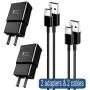 Adaptive Fast Charger Compatible Samsung Galaxy S10 / S10+ / S10e / S9 / S8 / Plus/Edge/Active/Note 8 / Note 9, Wall Plug Power Adapter with USB Type C Cable Cord (2 Pack) Adaptive Fast Charger Compatible Samsung Galaxy S10 / S10+ / S10e / S9 / S8 / Plus/Edge/Active/Note 8 / Note 9, Wall Plug Power Adapter with USB Type C Cable Cord (2 Pack)