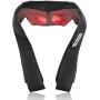 Neck Shoulder Massager Electric Back Massage with Heat Deep Kneading Tissue Massage for Muscles Pain Relief Relax in Car Office and Home