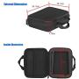 Muslady 17-Key Kalimba Case Thumb Piano Mbira Box Bag Water-resistant Shock-proof with Gloves Finger Stall Cleaning Cloth