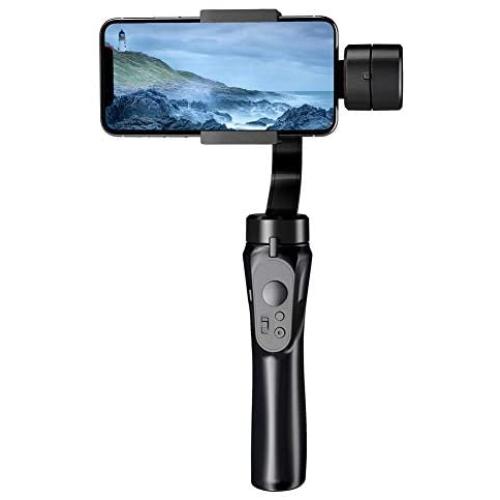 Lishiny 3-Axis Gimbal Handheld Stabilizer, 3-Axis Handheld Selfie Stick Gimbal Stabilizer Stable Adjustable for Mobile Phone