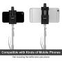 Vastar Mobile Phone Mount Tripod Adapter, Smart Phone Tripod Holder, Black Smartphone Tripod Mount, Cell Phone Mount Adapter