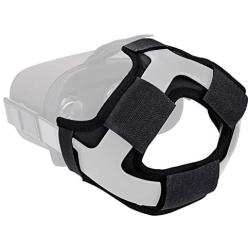 The Combo of VR Face Silicone Cover Mask Pad & Head Strap Pad Cushion Compatible for Oculus Quest Sweatproof Light Blocking (Washable) for Virtual Reality Headset (Black)