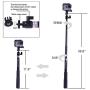 Smatree Q3 Telescoping Selfie Stick with Tripod Stand Compatible for GoPro Hero Fusion/8/7/6/5/4/3+/3/Session/GOPRO Hero 2018/DJI OSMO Action Camera,SJCAM,AKASO,Xiaomi Yi and Cell Phone
