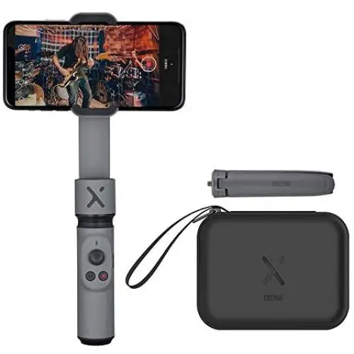 Zhiyun Smooth-X Foldable Smartphone Gimbal Stabilizer Selfie Stick Vlog Youtuber (Gray Combo)