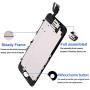 Screen Replacement for iPhone 6 Plus Black 5.5 Inch LCD Display A1522 A1524 A1593 Pre-Assembly Touch Digitizer with Front Camera, Proximity Sensor, Earpiece and Screen Protector