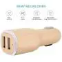 Tranesca Compatible 4.8A/24W Dual USB Port Car Charger for iPhone X 8 7 6S 6 Plus, 5 SE 5S 5 5C, Samsung Galaxy S9 S8 S7 S6 Edge, Note 8 4, LG G6 G5 V10 V20, HTC,Nexus, iPad Pro and More-Gold