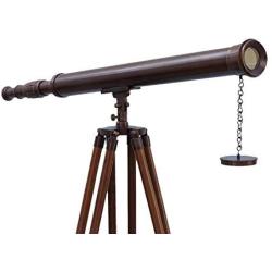 Floor Standing Bronzed Harbor Master Telescope 60" - Marine Telescope - Nautical