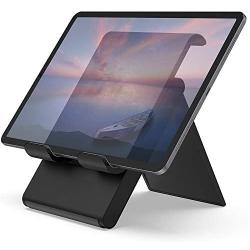 Lamicall Adjustable Tablet Stand Holder - Foldable Desktop Stand Charging Dock for Desk Compatible with iPad Air Mini Pro 9.7,12.9, Phone 11 XS Max XR X Plus S10 S9 S8 Smartphones(4-13”)