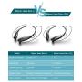 Mpow Jaws Gen5 Bluetooth Headphones 18H Playtime for Work from Home, V5.0 Wireless Neckband Headphones Online Teaching & Conference, Bluetooth Headset Call Vibrate & CVC6.0 Noise Cancelling Mic, Black