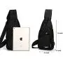 Mens Womens Sling Chest Shoulder Bag Outdoor Travel Crossbody Backpack with USB Charging Port