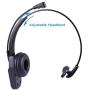 Bluetooth Headset V5.0, Pro Wireless Headset with Noise Canceling Mic for Cell Phone Trucker Engineers Business Home Office