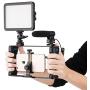 K&F Concept Smartphone Video Rig,Filmmaking Case Phone Video Stabilizer Grip Tripod Mount for Videomaker Film-Maker Video-Grapher K&F Concept Smartphone Video Rig,Filmmaking Case Phone Video Stabilizer Grip Tripod Mount for Videomaker Film-Maker Video-Grapher