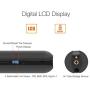 Portable Air Compressor Mini Inflator Electric Pump for Car Bike Tires Shock Rechargeable Li-Ion Battery 150PSI Power Bank Ergonomic and Sleek Design Digital LCD, LED Emergency Light A2 (Black)