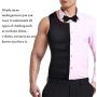 Mens Compression Shirt Slimming Body Shaper Vest Workout Tank Tops Abs Abdomen Undershirts
