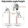 Cell Phone Stand Desktop Phone Stand Adjustable Sturdy Aluminum Metal Phone Holder Cradle Dock, Compatible with Phone 11 Pro Xs Max Xr X 8, iPad, Kindle, Tablet (Rose Gold)