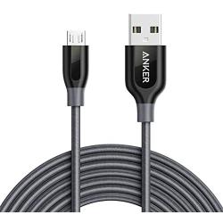 Anker Powerline+ Micro USB (10ft) The Premium Durable Cable [Double Braided Nylon] for Samsung, Nexus, LG, Motorola, Android Smartphones and More