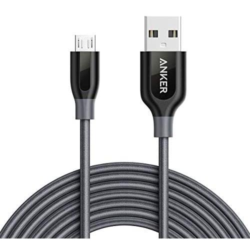 Anker Powerline+ Micro USB (10ft) The Premium Durable Cable [Double Braided Nylon] for Samsung, Nexus, LG, Motorola, Android Smartphones and More