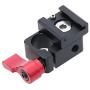 CAMVATE 15mm Single Rod Clamp Articulating Cold Shoe Adapter for DSLR Rig Monitor Video Light