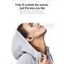 SLuB True Wireless Bluetooth Single Earbud with Microphone 17-18 Hours Playtime Noise Cancelling  Waterproof Ear-Hook Sport Headset for  Cell Phone (Gray)