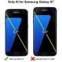 TOCOL [3Pack] for Samsung Galaxy S7 Screen Protector Tempered Glass HD Clarity Touch Accurate [9H Hardness] Easy Installation Tray