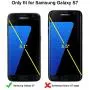 TOCOL [3Pack] for Samsung Galaxy S7 Screen Protector Tempered Glass HD Clarity Touch Accurate [9H Hardness] Easy Installation Tray