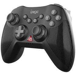 Joystick Controller PG-SW020 Game Wireless Pro Controller for Nintendo Switch Android System Device PC Device, Built-in Dual Motor Vibration, six-axis Body Function, 3D Interchangeable Function,Black