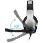 GFDGFDG Wired Stereo Gaming Headset, for PS4 PC Laptop Tablet Smart Phone Super Deep Bass Over-Ear Headphones, with Volume Control and MIC Switch
