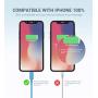 MFi Certified Lightning Cable - Novtech 3Pack 3FT iPhone Charger Cable - iPhone USB Charging Sync Cable for iPhone 11 Pro XR Xs Max X 8 Plus 7 Plus 6S Plus 6 Plus 5S 5C 5 SE iPod iPad Air Pro - Blue