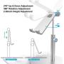 Cell Phone Stand, IKEEPI Angle Height Adjustable Cell Phone Stand for Desk,Thick Case Friendly Phone Holder Stand for Desk, Compatible with All Mobile Phones