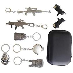 Mobile Trigger Mobile Controller for PUBG Keychain Collection Gift Mobile Game Controller Azlink L1R1 Mobile Trigger for PUBG Mobile Joysticks 9pcs in EVA Storage Bag (SKS+UMP9)