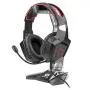 Game Lab Phantom LED Over-Ear Surround Sound Gaming Headset Noise Cancelling Mic Bundle with Stand (Black) for PC, Xbox One, PS4, Nintendo Switch, Mac, Desktop, Laptop, Computer, VR, Android, iOS