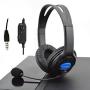 Sendk Gaming Headset for PS4, Gaming Wired Headphones Over-Ear Headset Headphones with Microphone for PS4, PC, Switch, Mobile Phone, iPad, Laptop, Tablet, Computer