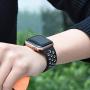 EXCHAR Sport Band Compatible with Apple Watch Band 40mm Series 5/4 Breathable Soft Silicone Replacement Wristband Women and Men for iWatch 38mm Series 3/2/1 Nike+ All Various Styles S/M Black-Grey