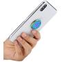 lenoup Rainbow Cell Phone Ring Stand Holder,Blue Multicolor Ring Grip Kickstand,360 Rotation Metal Finger Ring for Almost All Phones,Pad