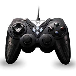 PC Game Controller, OUTWIT Wired USB Gaming Controller, Joystick Plug and Play, Gamepad with Dual-Vibration, Turbo and Trigger Buttons for Windows/Laptop/Steam/Android/ PS3/TV Box