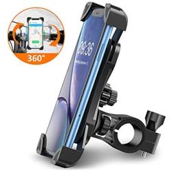 STOON Bike Phone Mount, Open-Face Motorcycle Bicycle Phone Mount with Adjustable Clamp, 360° Rotation, Compatible with iPhone SE/11 Pro Max/X/8/7 Plus, Samsung S10/S9 and More 4.5-7 inches Cell Phones