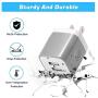 USB Wall Charger, X-EDITION 4-Pack 10.5W/2.1A Universal 2-Port USB Wall Plug Power Adapter for Phone X, 8/8 Plus 7/7 Plus, 6/6 Plus 6S, Pad, Samsung Galaxy S5 S6 S7 Edge, Nexus, LG (Gray)