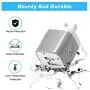 USB Wall Charger, X-EDITION 4-Pack 10.5W/2.1A Universal 2-Port USB Wall Plug Power Adapter for Phone X, 8/8 Plus 7/7 Plus, 6/6 Plus 6S, Pad, Samsung Galaxy S5 S6 S7 Edge, Nexus, LG (Gray) USB Wall Charger, X-EDITION 4-Pack 10.5W/2.1A Universal 2-Port USB Wall Plug Power Adapter for Phone X, 8/8 Plus 7/7 Plus, 6/6 Plus 6S, Pad, Samsung Galaxy S5 S6 S7 Edge, Nexus, LG (Gray)