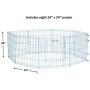 MidWest Homes for Pets Folding Metal Exercise Pen/Pet Playpen