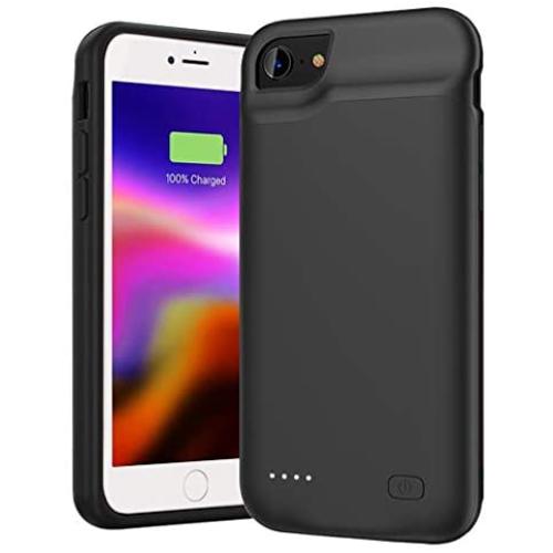 Battery Case for iPhone SE 2020(2nd Generation)/8/7/6s/6, 6000mAh Portable Rechargeable Charger Case Compatible with iPhone 8/7/6s/6/SE 2020(2nd Generation) (4.7 inch) External Battery Charging Case