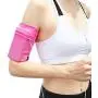Universal Sports Armband for All Phones. Cell Phone Armband for Running, Fitness and Gym Workouts (iPhone X/8/7/6/Plus,Samsung Galaxy S9/S8/S7/S6/Edge/Plus & LG, Google & More) Pink Medium