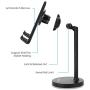 Adjustable Cell Phone Stand Holder for Desk Universal fits All Cellphones Compatible iPhone Xs Max XR X 6 6S 7 8 Plus, Galaxy S10 Plus Note 9& 7”-13” Tablets iPad, Great for Facetime& Recipe Reading