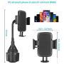 Greendeep Adjustable Car Cup Phone Holder with Elastic Long Neck, Flexible and 360 Degree Rotation, Suitable for iPhone, Samsung, Huawei, Nokia, Motorola