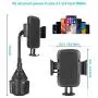 Greendeep Adjustable Car Cup Phone Holder with Elastic Long Neck, Flexible and 360 Degree Rotation, Suitable for iPhone, Samsung, Huawei, Nokia, Motorola