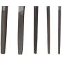 DS-Space High Carbon Steel File Set with Wooden Handles Rasp File for Wood, Metal, Plastic, 5 Pieces (Steel File, Medium)